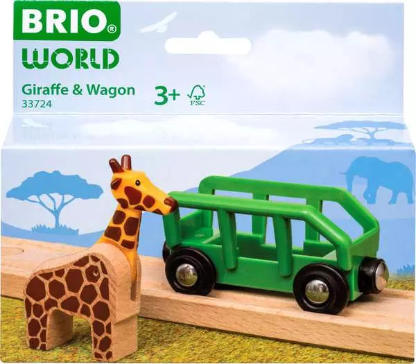Brio Giraffe and Wagon
