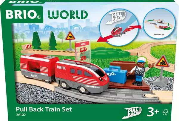 Brio Pull Back Train Set