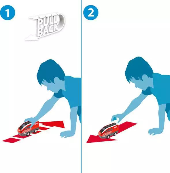 Brio Pull Back Train Set