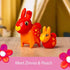 Brio Flora Zinnia & Peach