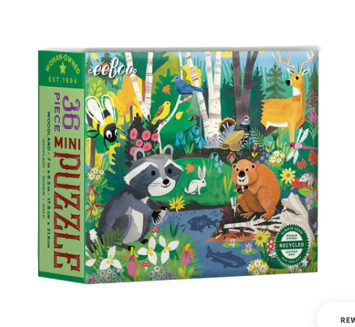 36 Piece Mini Puzzle, Wild Habitats