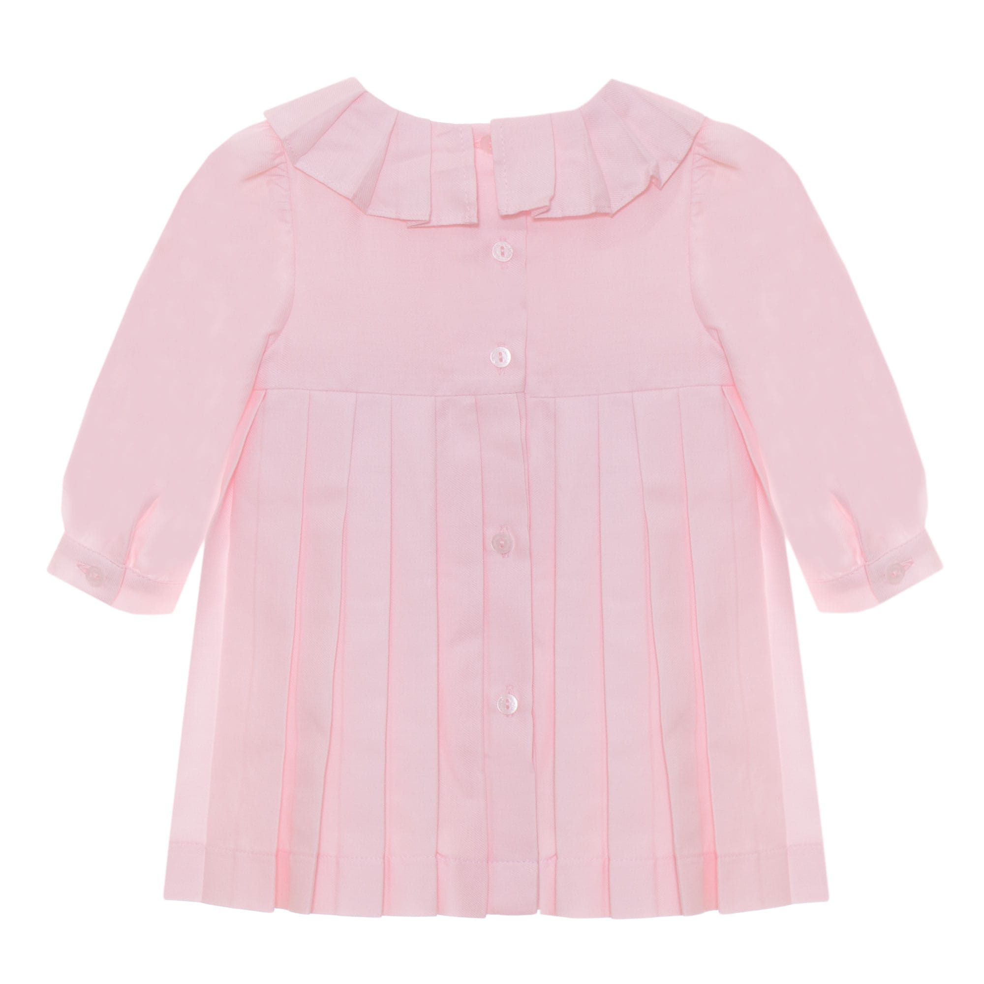 Baby Girl Pleated Dress, Woven, Sweet Pink