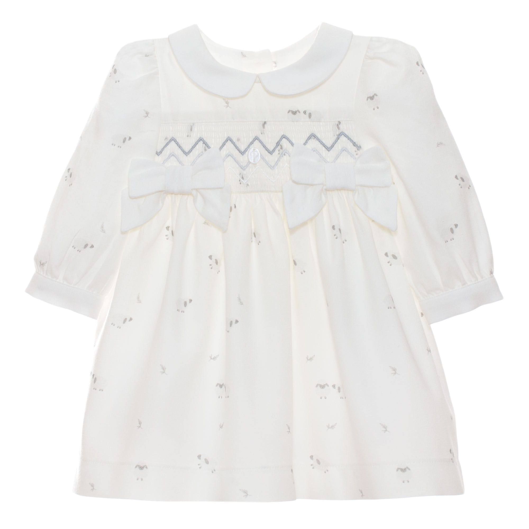 Baby Girl Dress, Woven, Baby Sheep