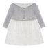 Baby Girl Dress, Tricot, Melange Grey