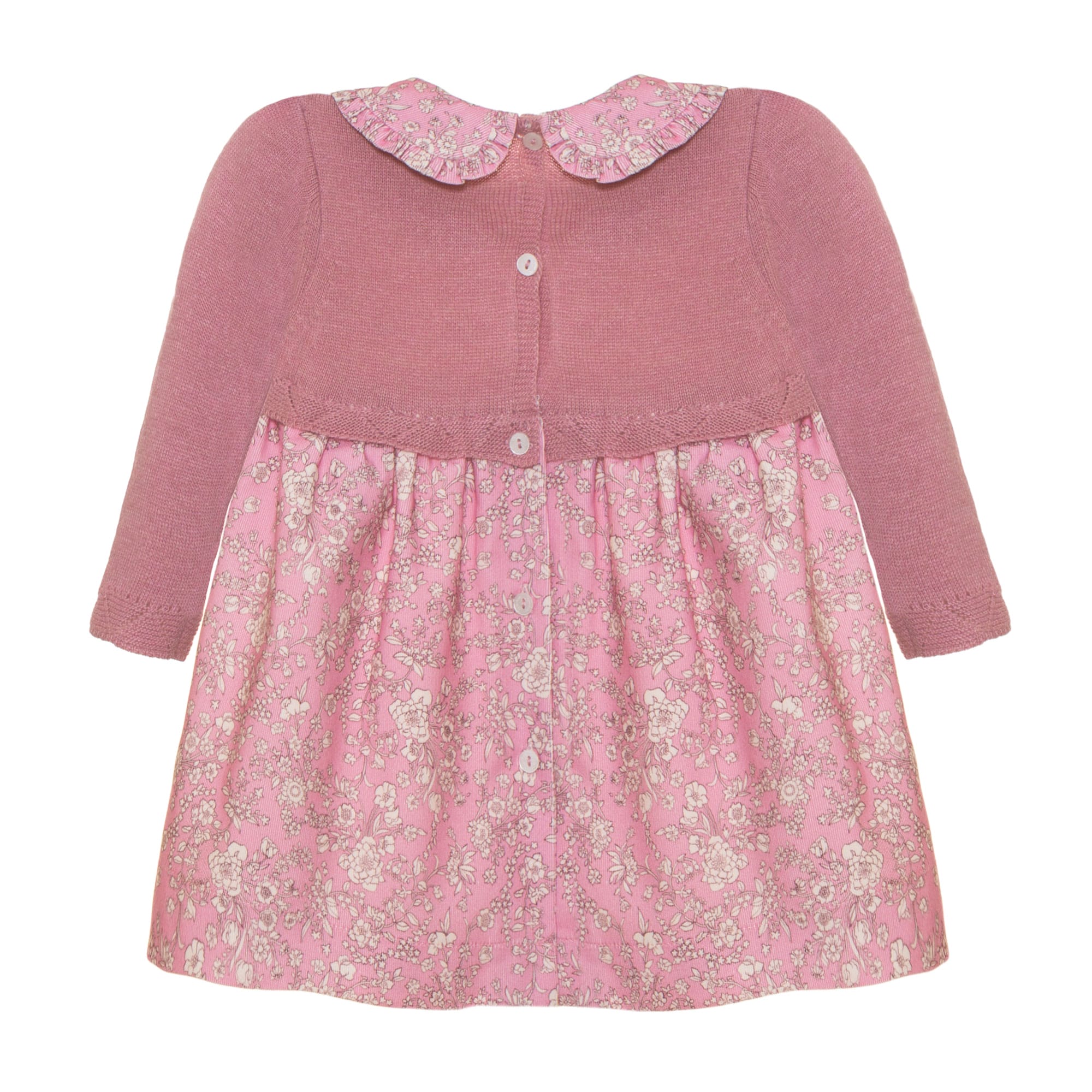 Pink Knit and Micro-Corduroy Dress, Liberty