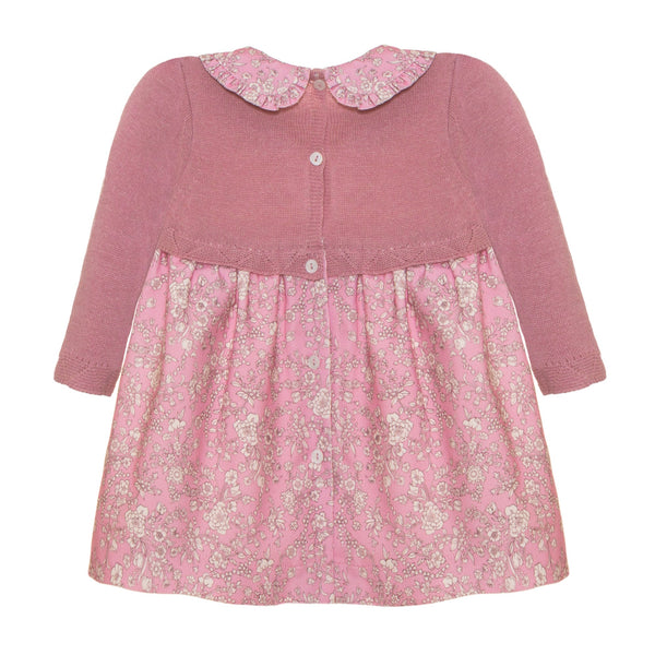 Pink Knit and Micro-Corduroy Dress, Liberty