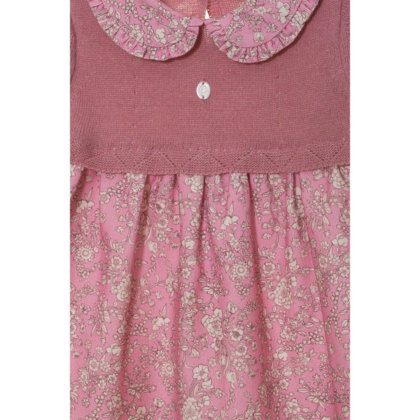 Pink Knit and Micro-Corduroy Dress, Liberty