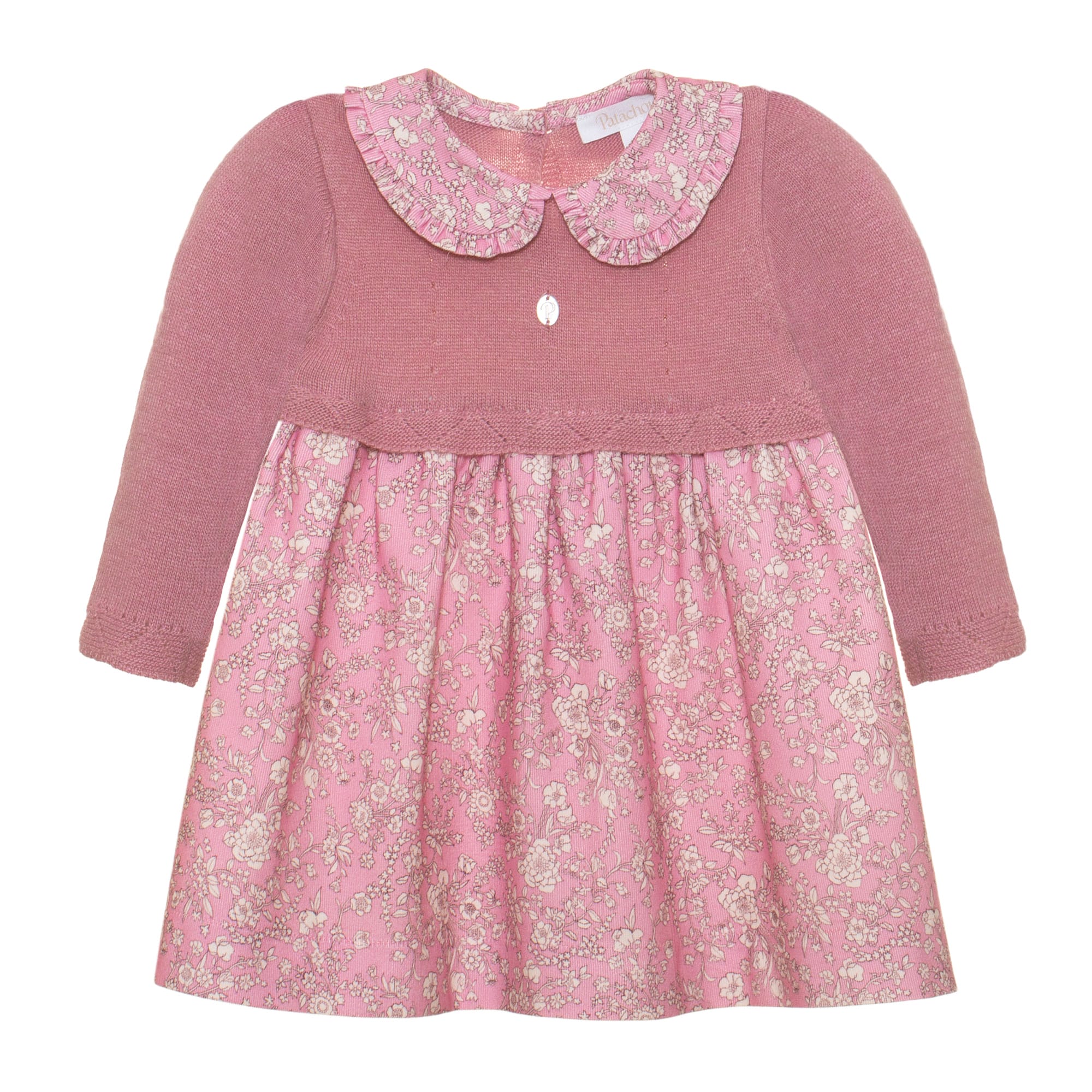 Pink Knit and Micro-Corduroy Dress, Liberty