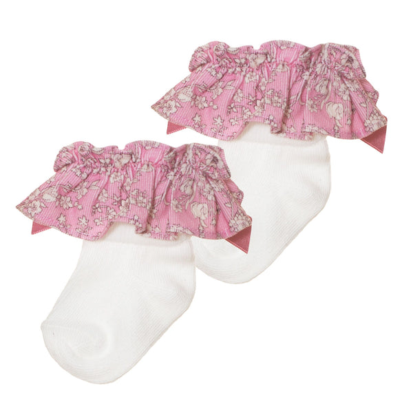 Baby Girl Socks, Floral Liberty