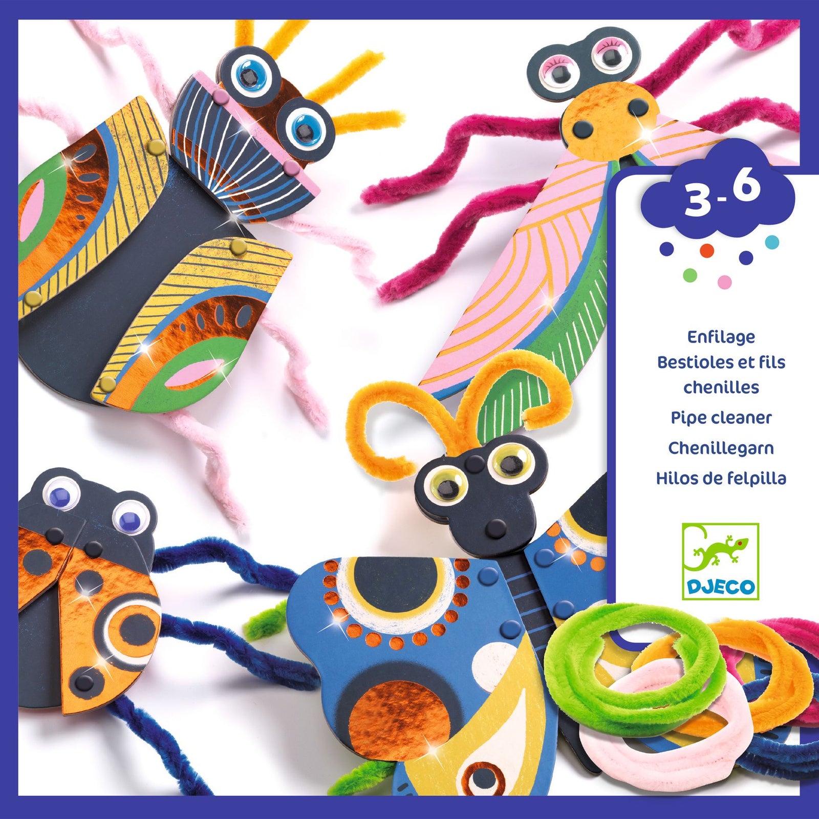 Djeco 3D Collage Fuzzy Bugs