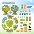 Haba 3D Puzzle Play World - Orchard