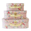 3PC Carry Case Set - Vintage Rose