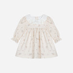 Baby Dress, Woven, Beige Floral