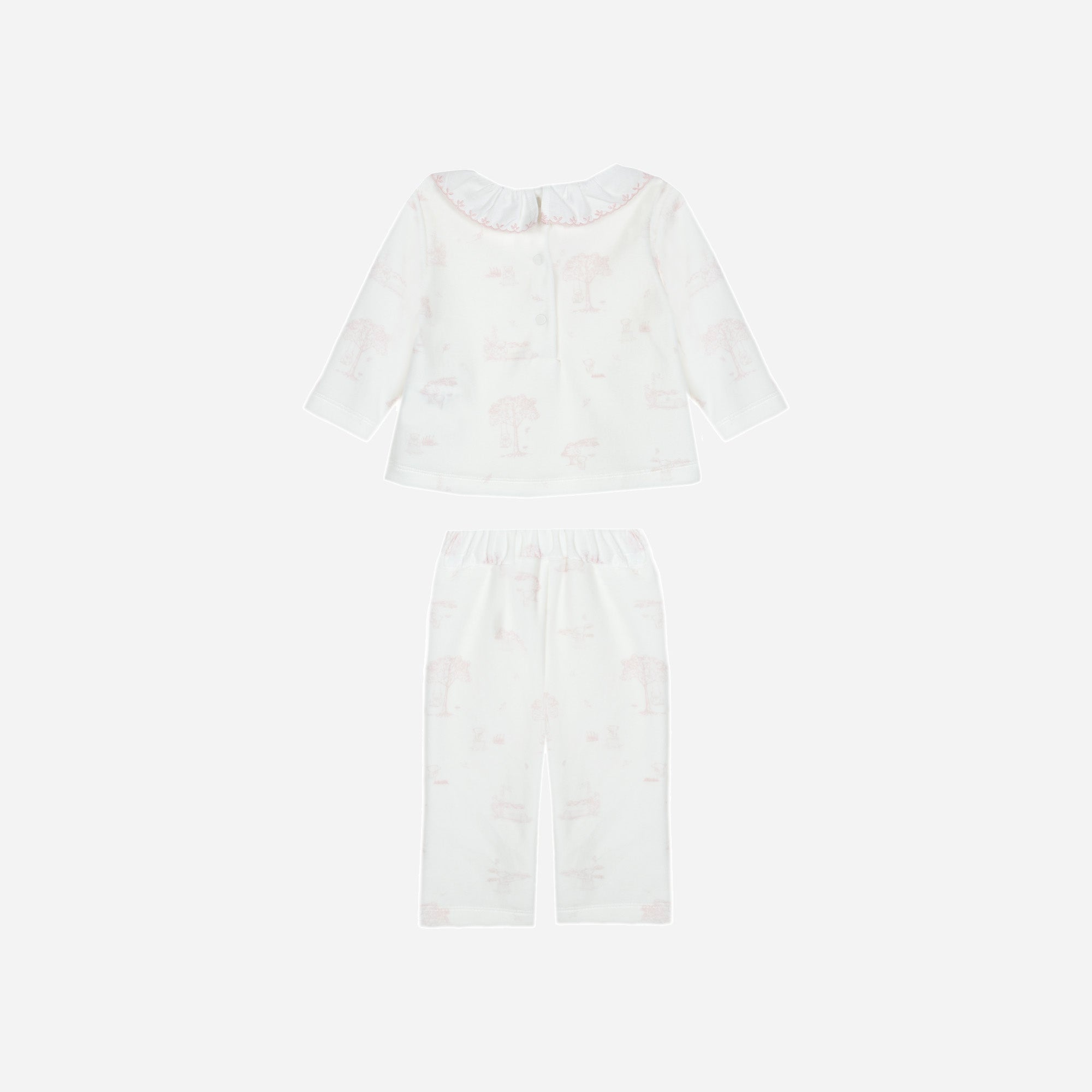 Baby Set, Knit, Sweet Toile De Jouy