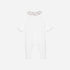 Baby Girl Babygrow Knit Footie, Ecru