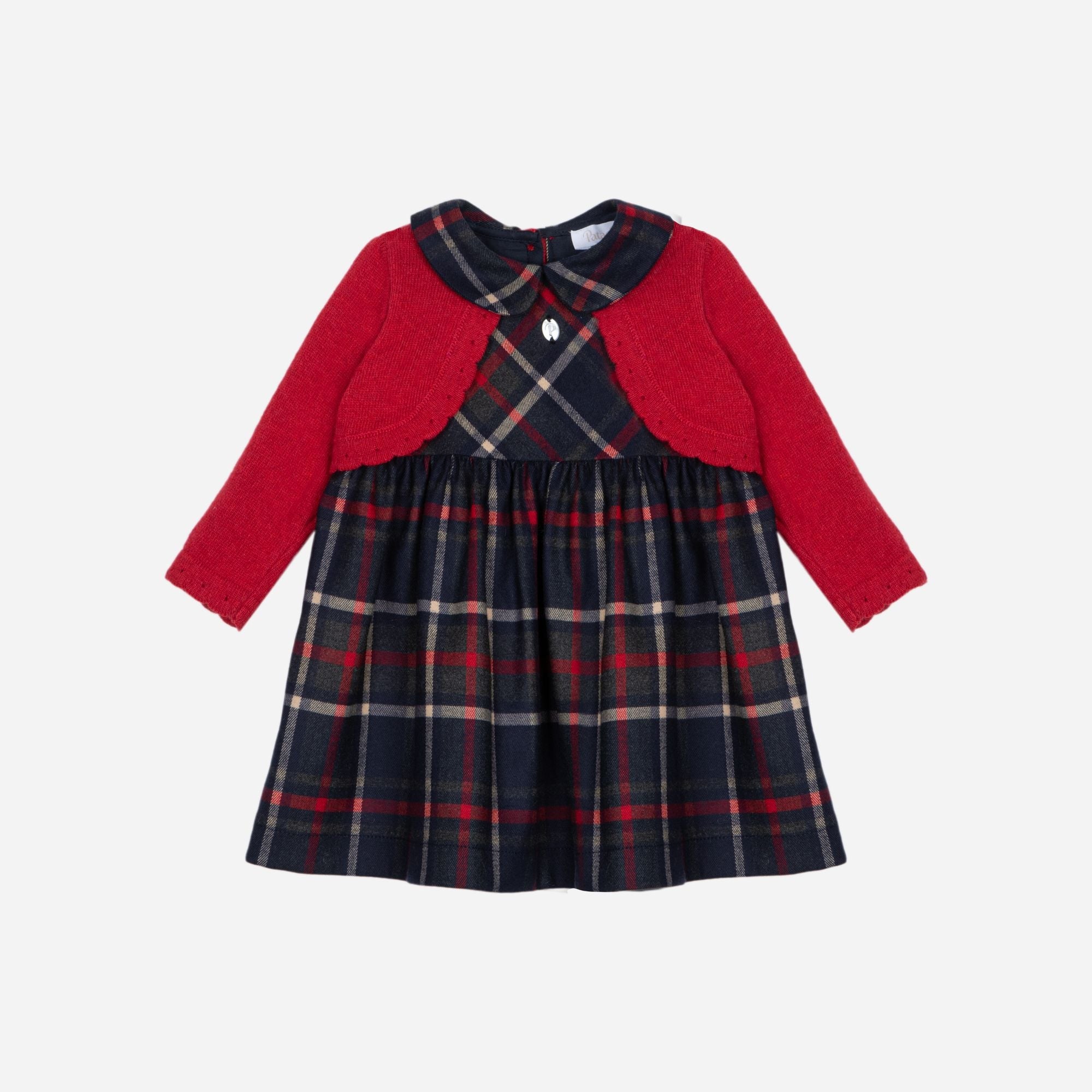 Baby Dress with Cashmere, Balmoral Tartan