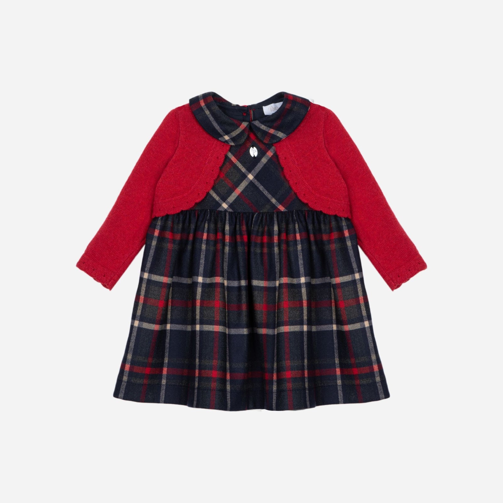 Baby Dress with Cashmere, Balmoral Tartan