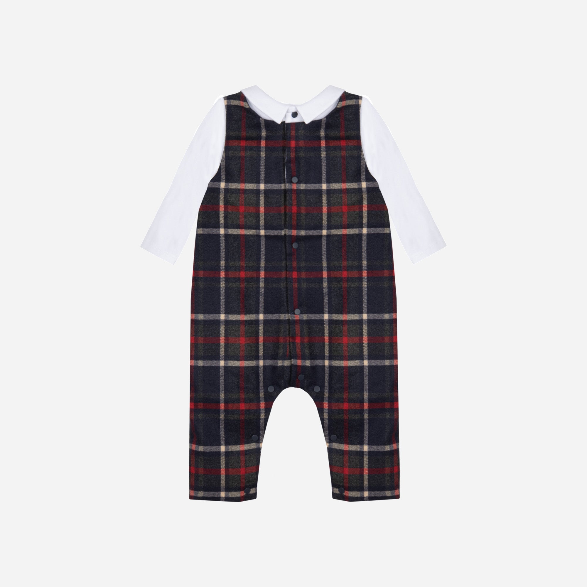Baby Romper, Woven, Balmoral Tartan
