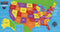 Maple Landmark U.S. Map Shaped Jigsaw Puzzle
