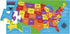 Maple Landmark U.S. Map Shaped Jigsaw Puzzle