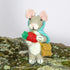 Wild Woolies Handmade Ornament - Foraging Mouse