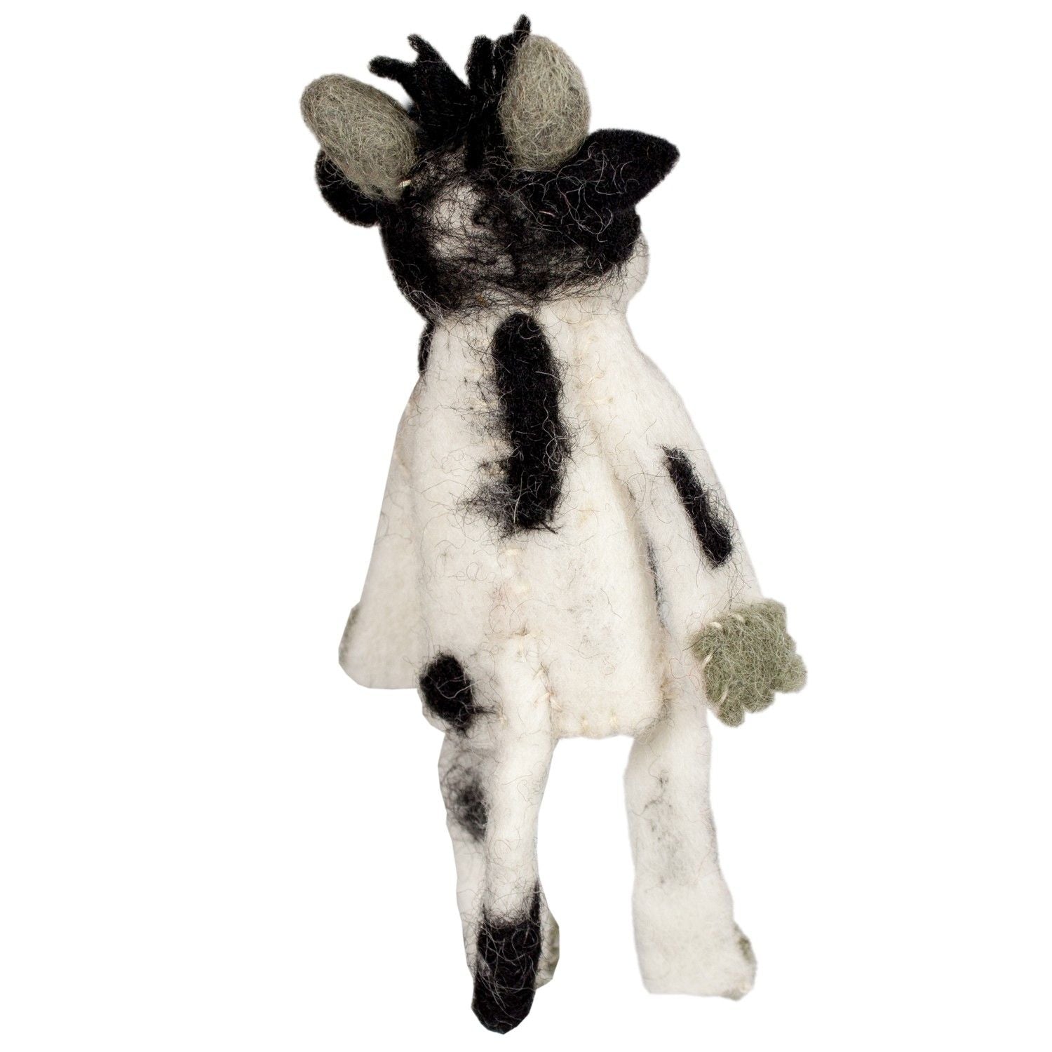 Wild Woolies Handmade Finger Puppet Wild Woolie Cow