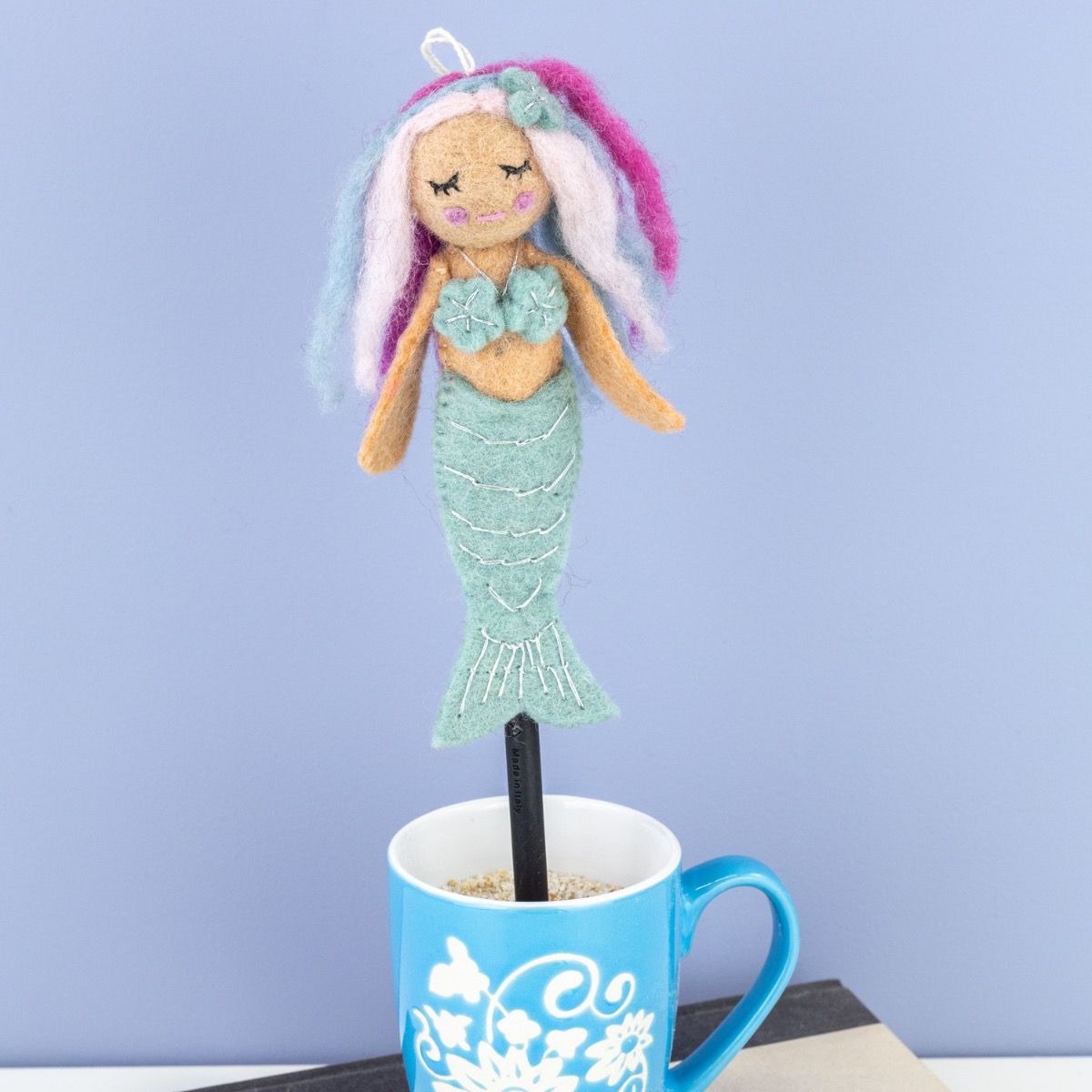 Wild Woolies Handmade Finger Puppet Wild Woolie Mermaid
