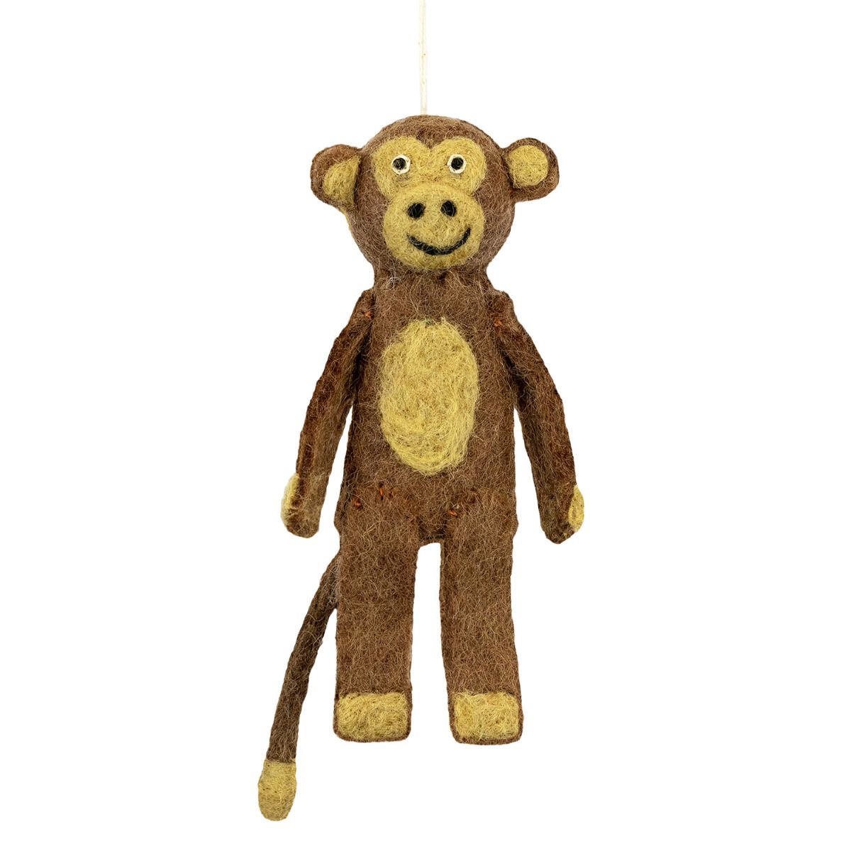 Wild Woolies Handmade Finger Puppet Wild Woolie Monkey