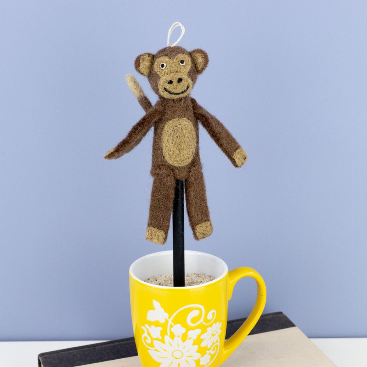 Wild Woolies Handmade Finger Puppet Wild Woolie Monkey