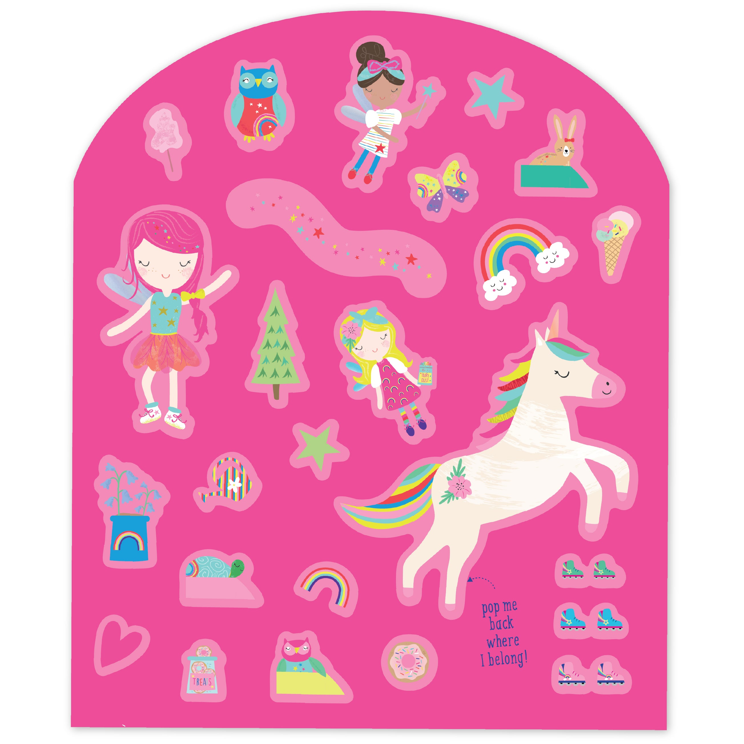 Stick & Play Reusable Stickers, Rainbow Fairy