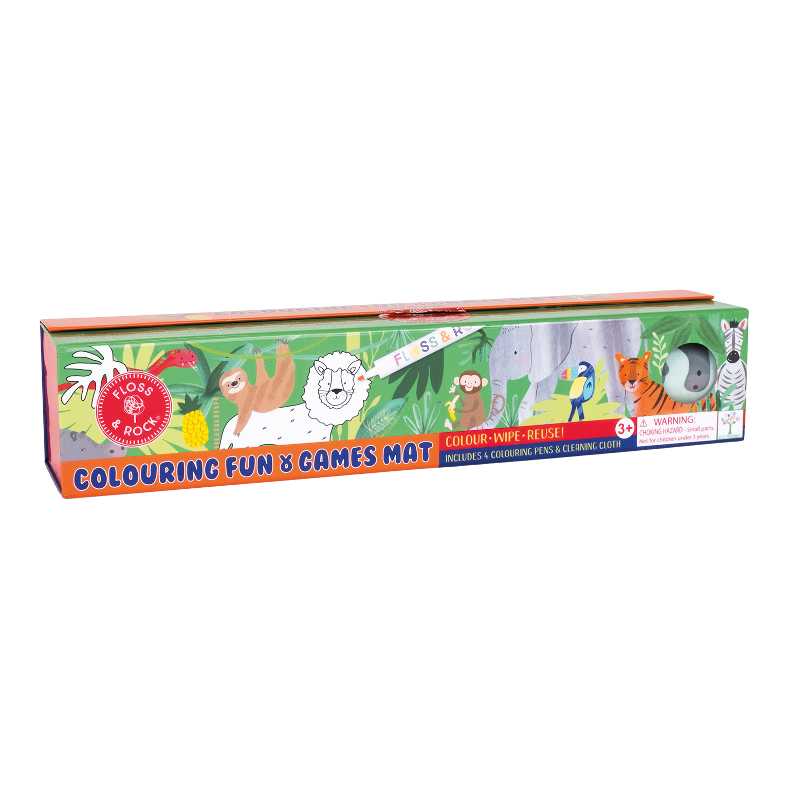 Activity Mat Colouring Fun & Games, Jungle
