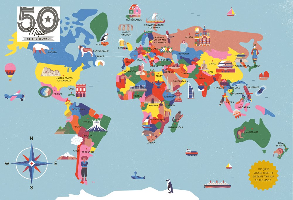 50 Maps of the World Activity Book