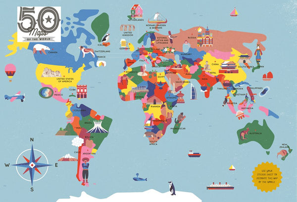 50 Maps of the World Activity Book