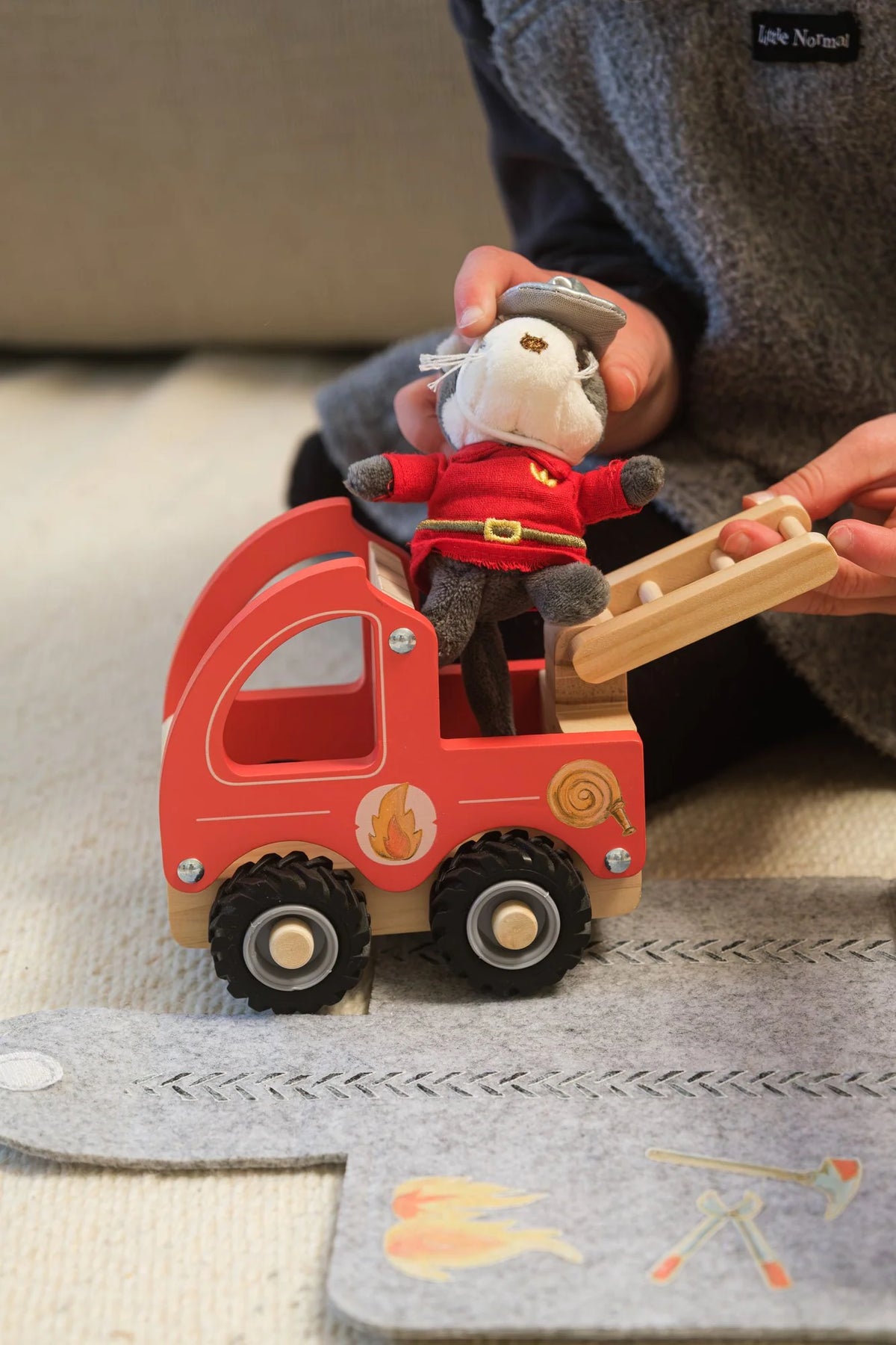 Egmont Toys Small Fire Truck with Miniature Friend