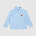Pedal USA 1/4 Zip Pull-Over / Light Blue