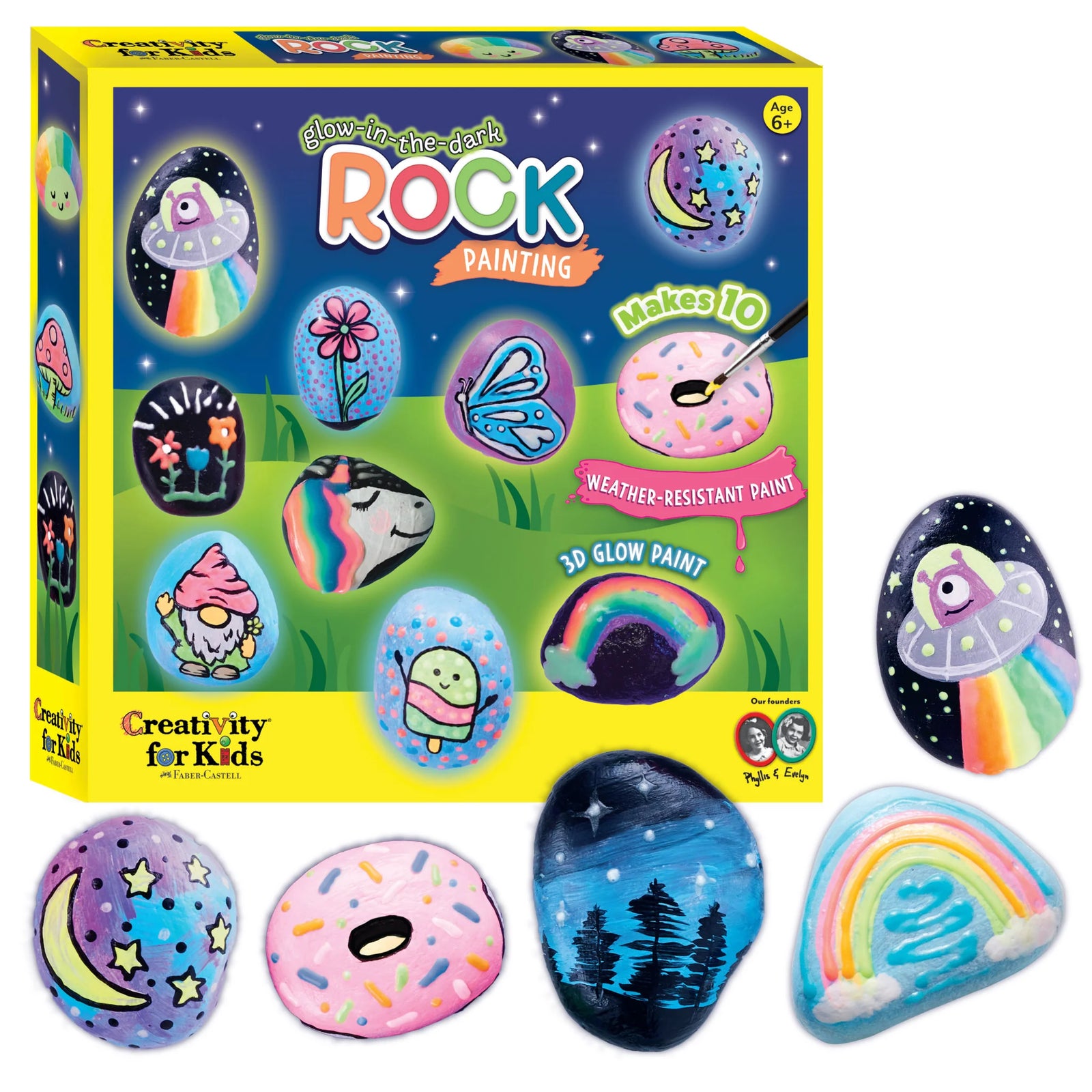 Faber Castell Glow in the Dark Rock Painting Kit