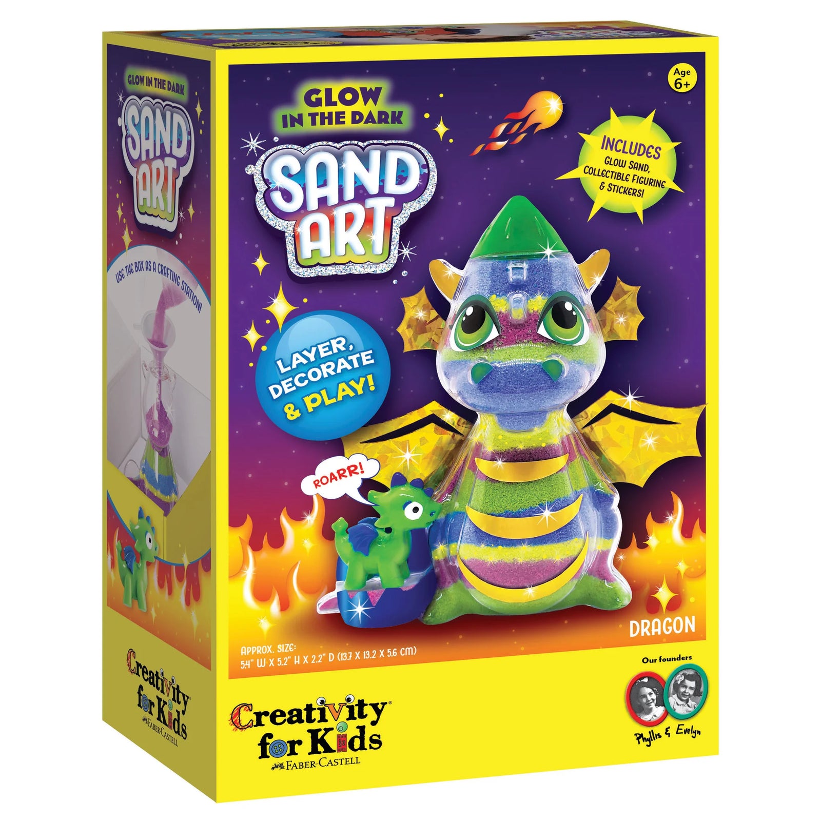 Faber Castell Glow in the Dark Sand Art Dragon
