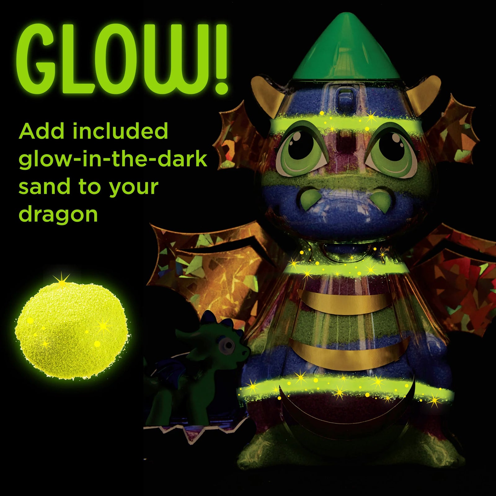 Faber Castell Glow in the Dark Sand Art Dragon