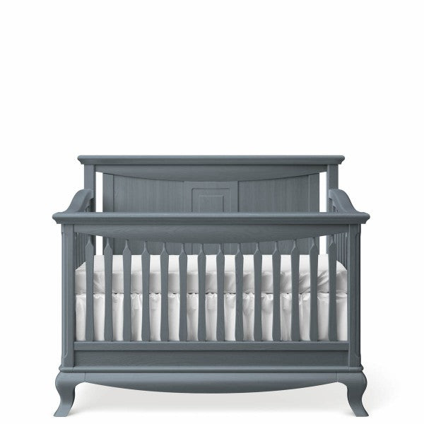 Solid Back Crib Washed Grey
