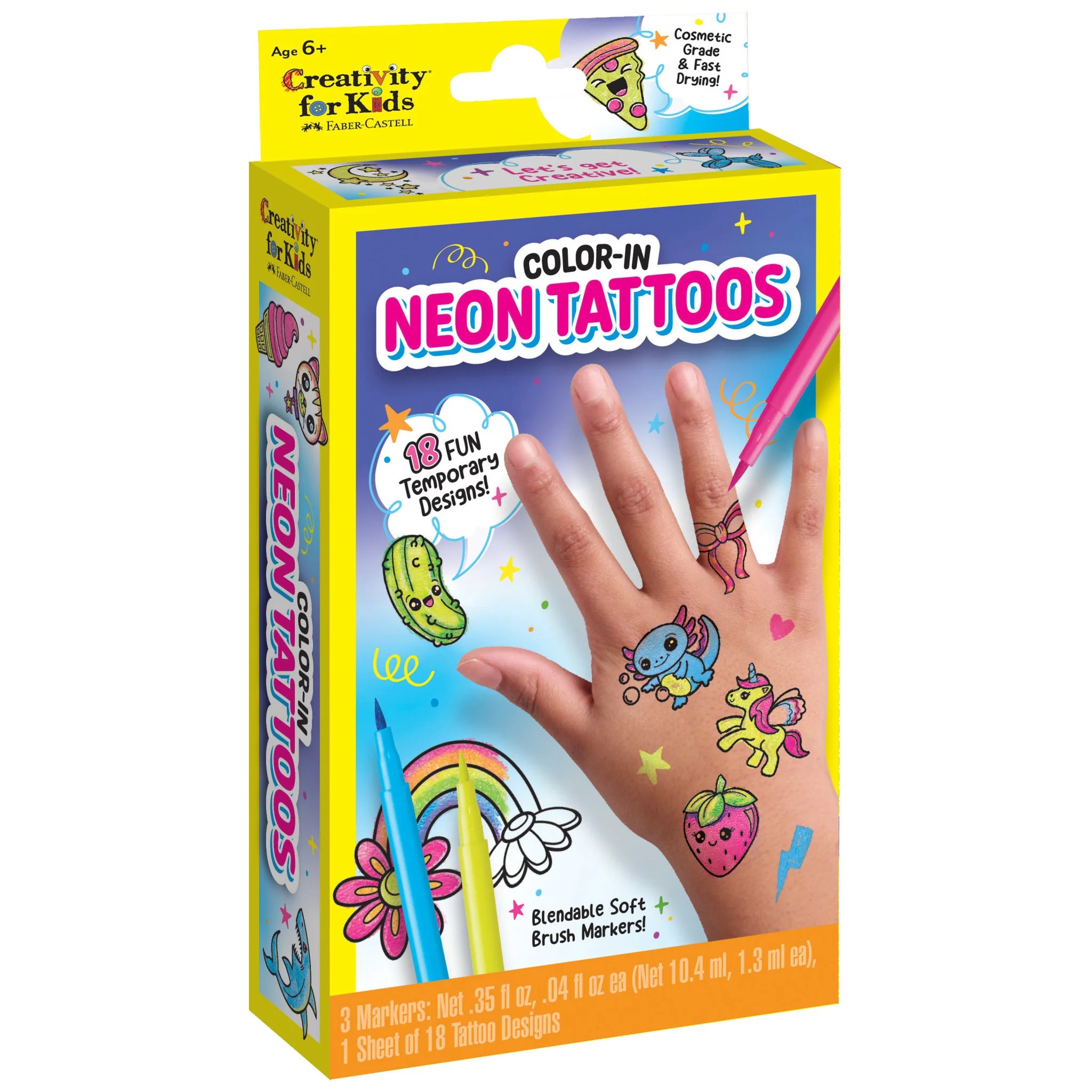 Faber Castell Color In Neon Tattoos