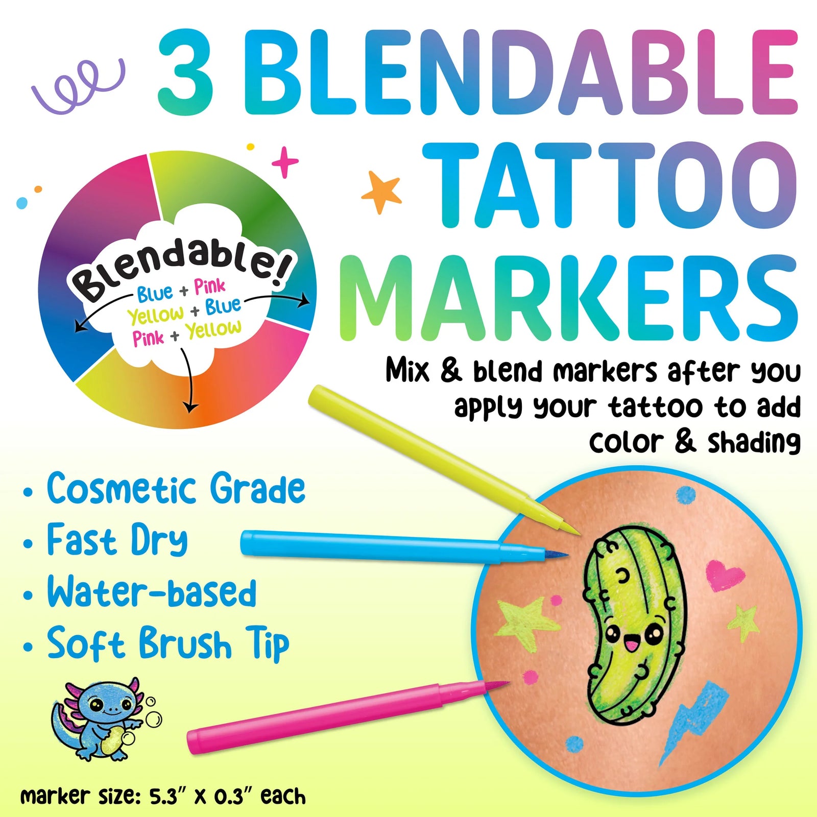Faber Castell Color In Neon Tattoos