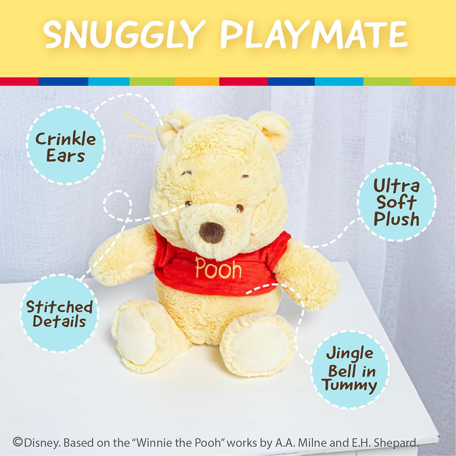 Kids Preferred Disney - Red Shirt Pooh Small Plush