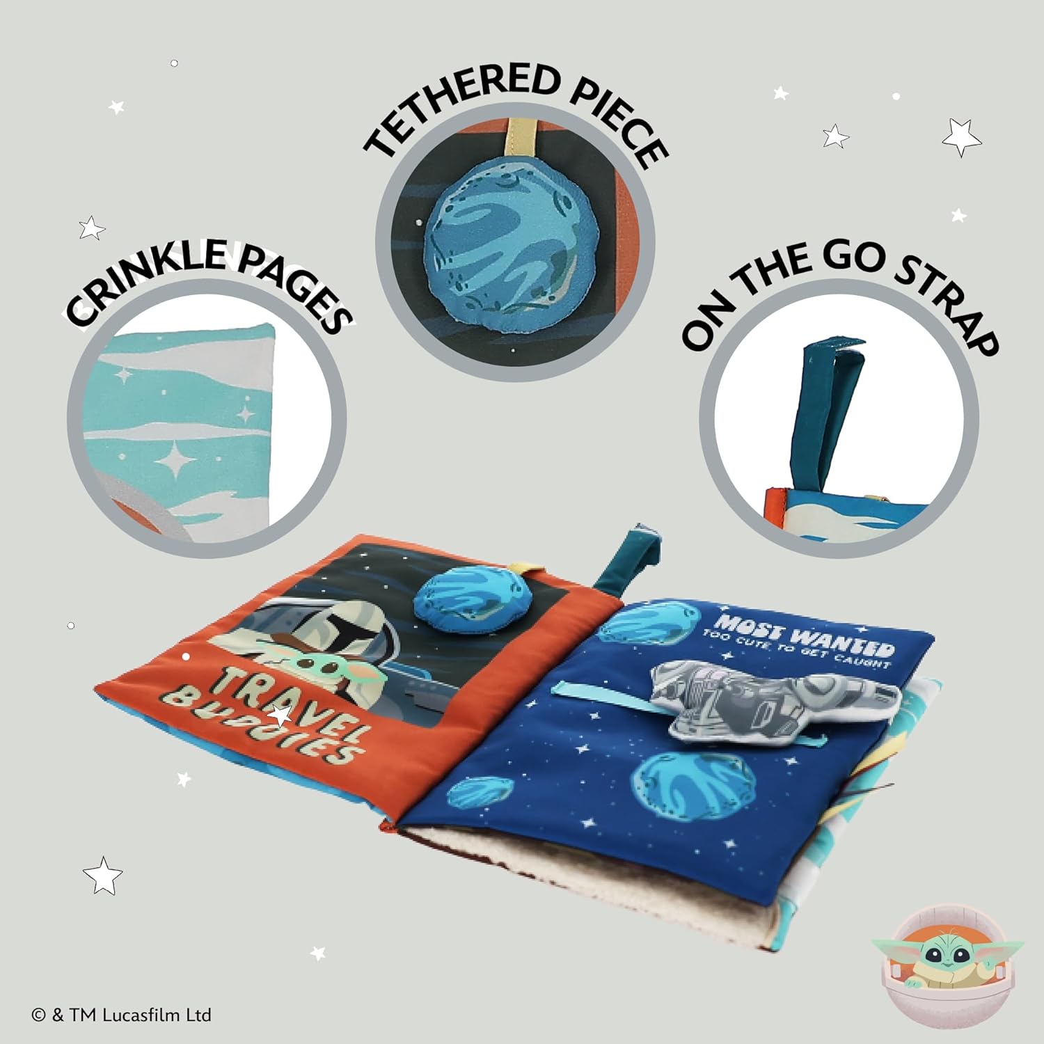 Kids Preferred Disney Star Wars Grogu Deluxe Soft Book