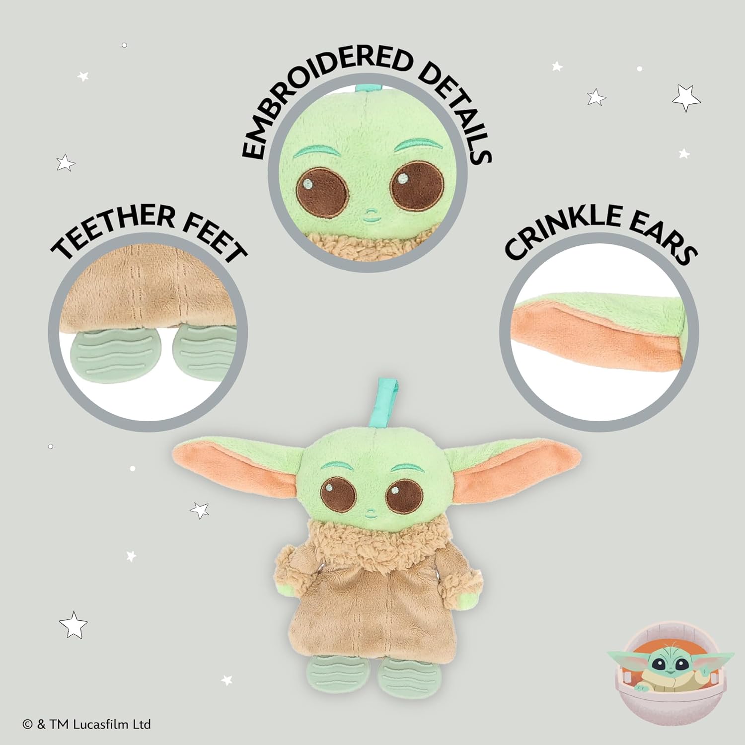 Kids Preferred Star Wars Grogu Full Body On the Go Activity Toy