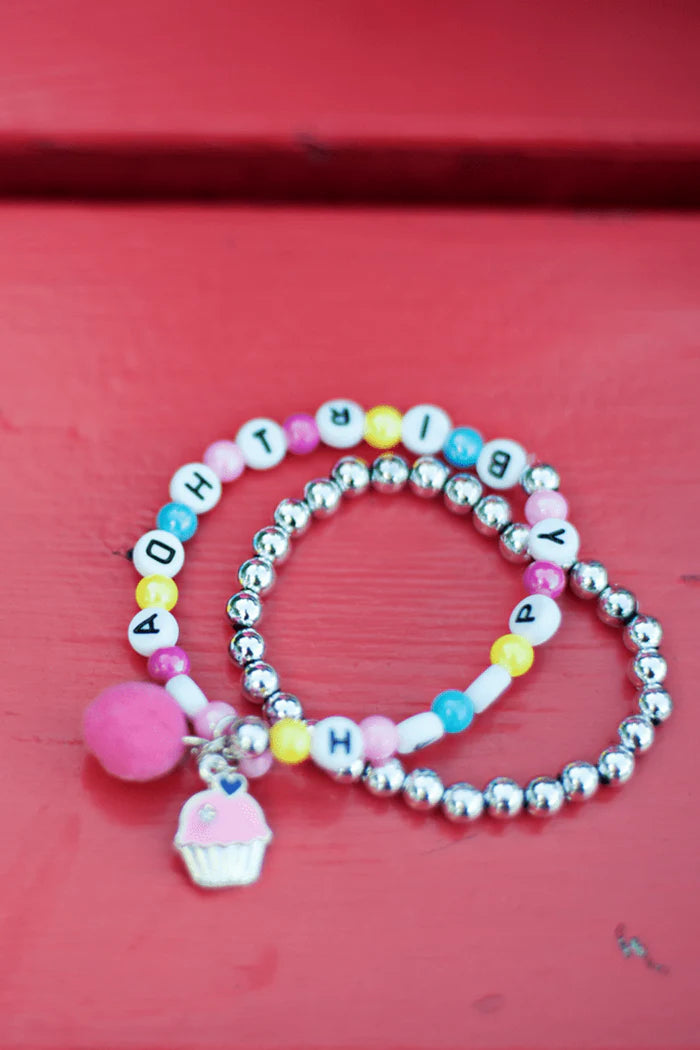 Great Pretenders Happy Birthday Bracelet Set, 2pc