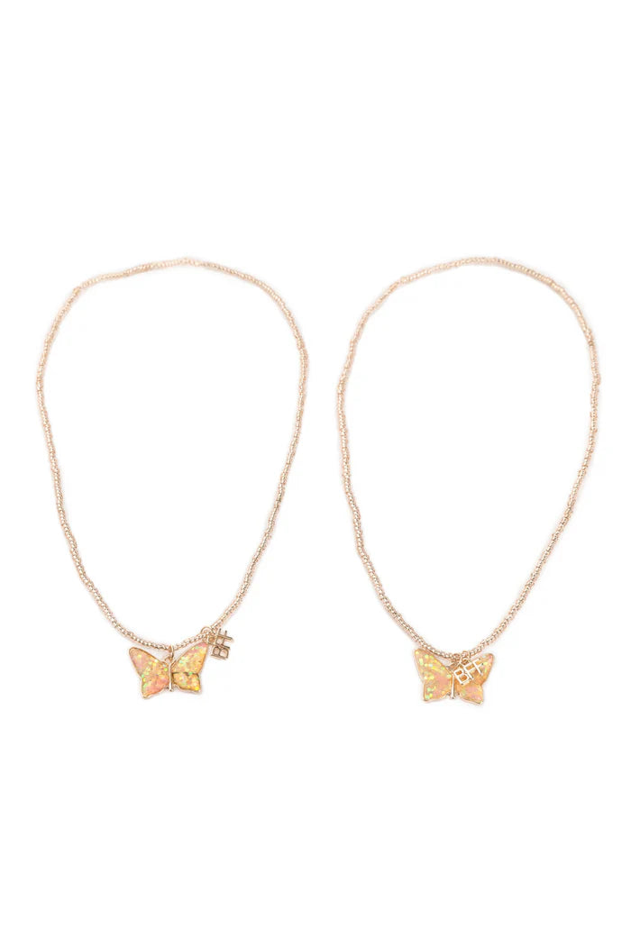 Great Pretenders BFF Butterfly Share & Tear Necklace, 2pc