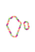 Great Pretenders Sweet Tart Heart Necklace & Bracelet Set