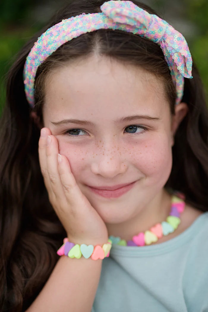 Great Pretenders Sweet Tart Heart Necklace & Bracelet Set