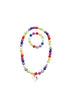 Great Pretenders Gumball Rainbow Necklace & Bracelet Set