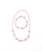Great Pretenders Pink Crystal Blooms Necklace & Bracelet Set